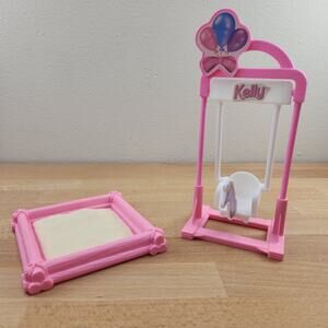 Vintage Mattel Barbie 1997 Kelly Playground Swing & Sandbox Accessories Playset
